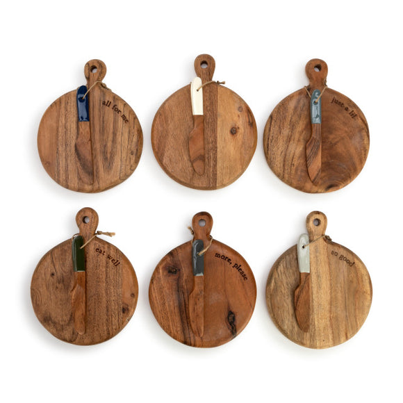 Mini Wood Serving Boards- 6 assorted styles