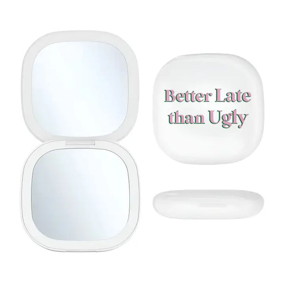 Led Compact Mirror - Better Late Than Ugly