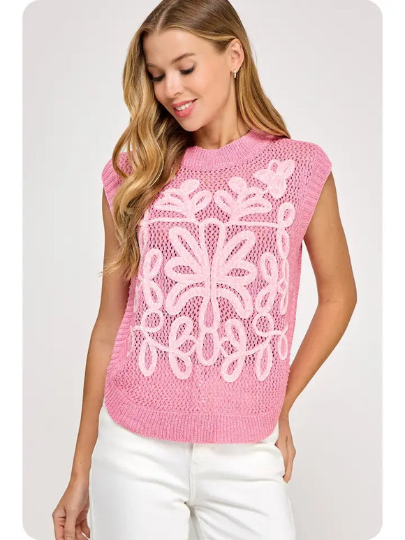 Everly sweater in Pink