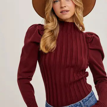 Camden Top in Maroon