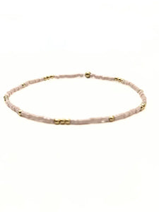 2MM NEWPORT PALE PINK GOLD FILLED WATERPROOF BRACELET