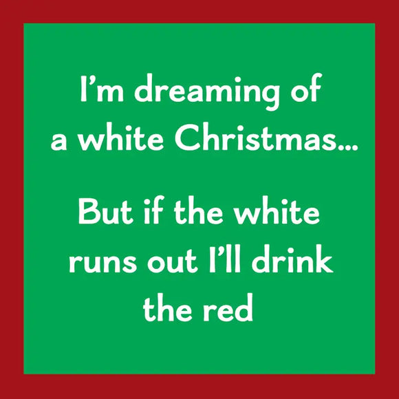 Xmas Card- Drink Red