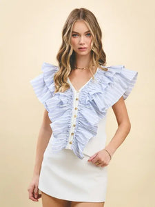 Striped Butterfly Top