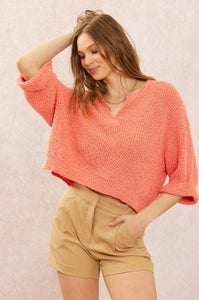 Kellie Sweater Coral