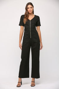 Banded Black Jumpsuit