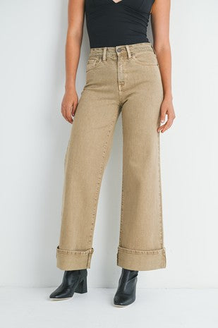 Cuffed Khaki Jean