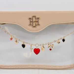 Avery Bag Chain- Red & Black