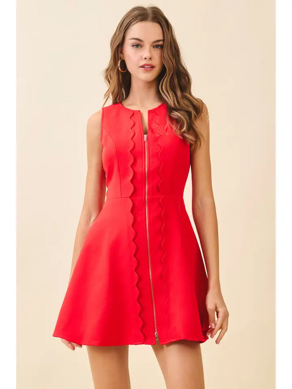 Scally Dress in Red
