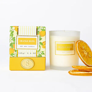 Orange Basil 5.6oz Soy Wax Candle