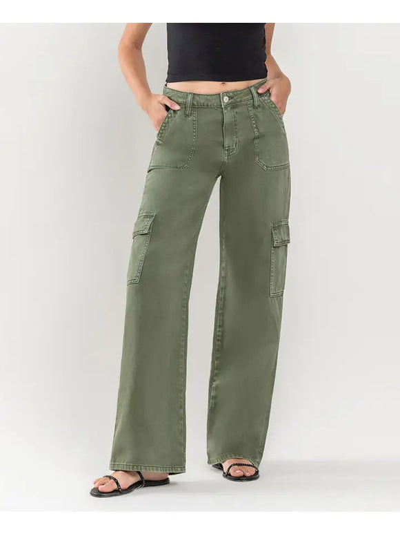 Green with Envy Cargo Denim Pants