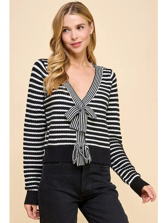 Bows & Stripes Sweater