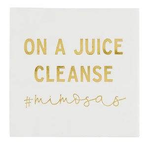 On a Juice Cleanse Cocktail Napkin