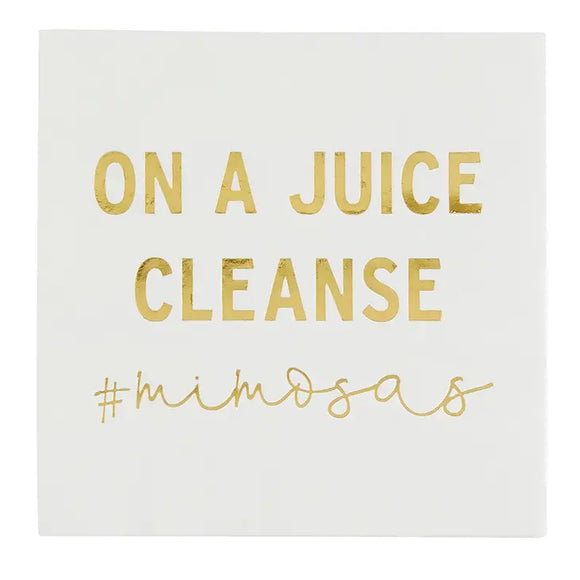 On a Juice Cleanse Cocktail Napkin