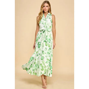 Palm Breeze Dress in Green