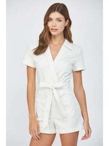 That's a Wrap Romper in White