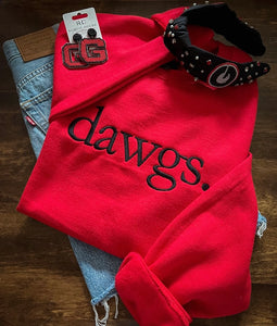 Dawgs. Sweatshirt in Red