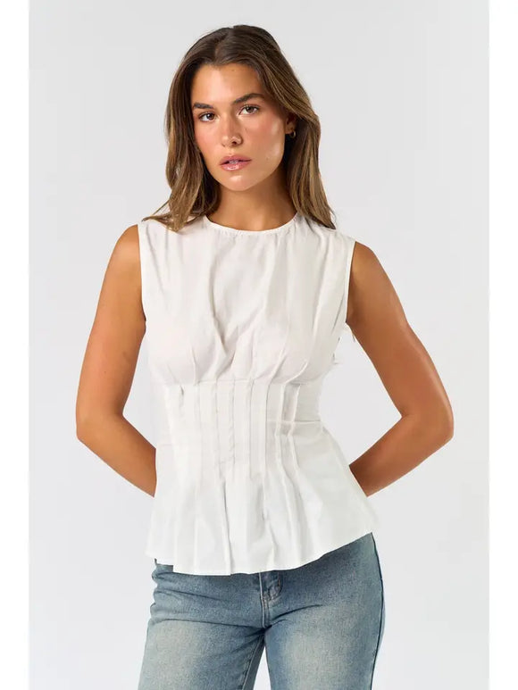 Panzi Top in White