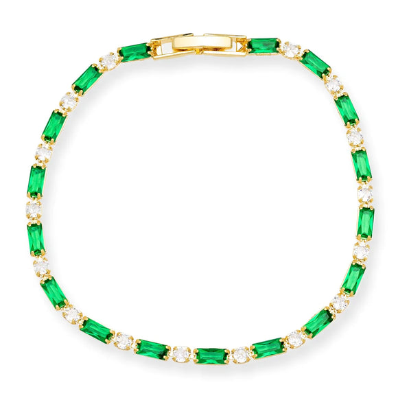 Bracha Nina Tennis Bracelet-Emerald