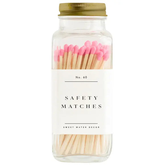 Safety Matches, Pink Tip- Home Decor & Gifts