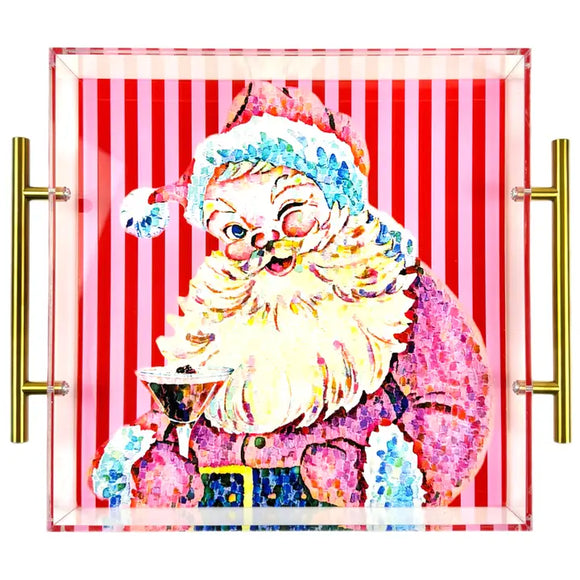 Tipsy Claus Large Tray