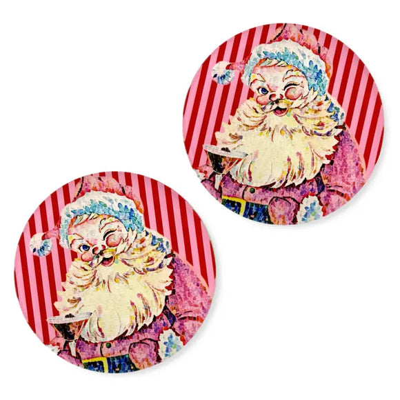 Tipsy Claus Coaster