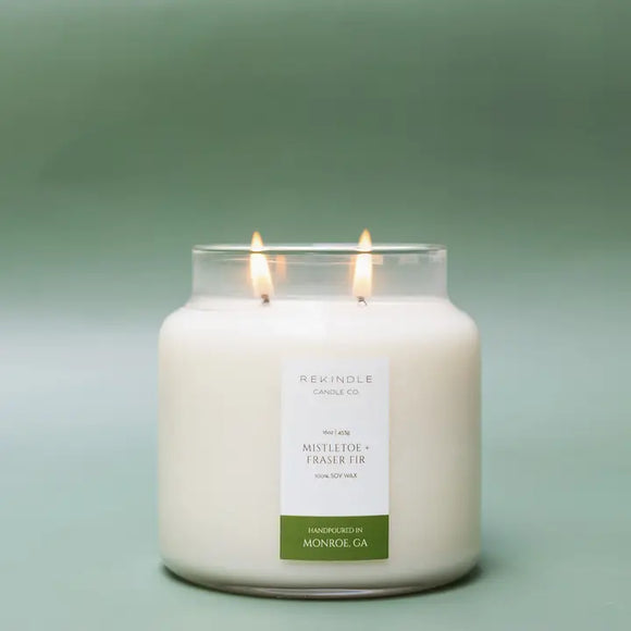 Mistletoe + Fraser Fir Soy Candle