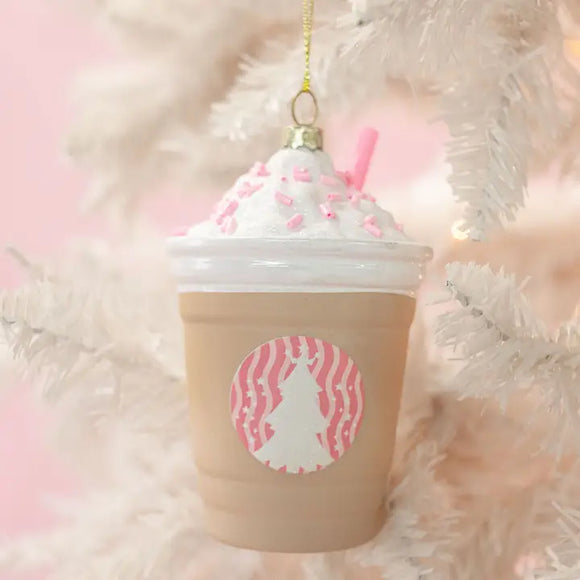 Coffee Drink Christmas Ornament - Frappe All the We Way