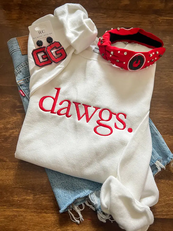 Dawgs. Sweatshirt in White