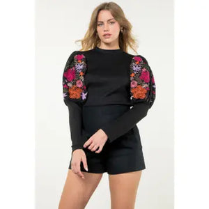 Floral Bishop Sweater