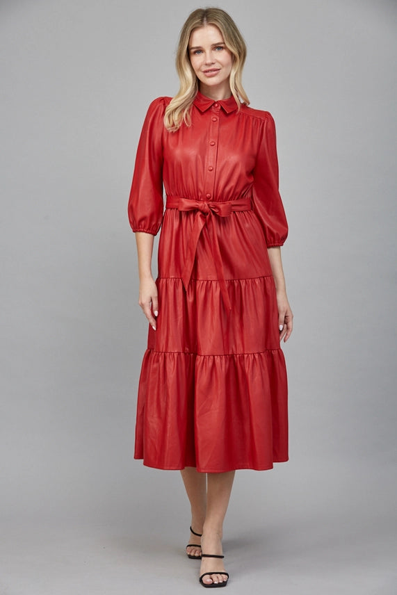 Riegn Red Dress