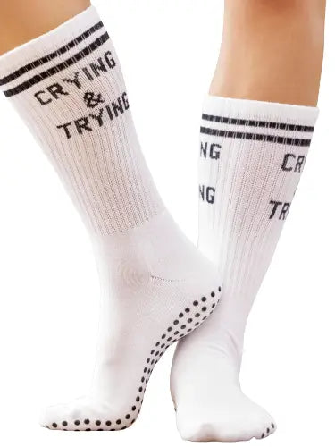 Crying & Trying Grip Socks