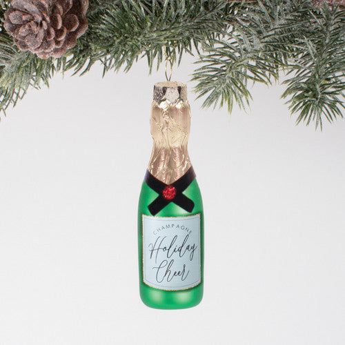 Glass Ornament Champagne