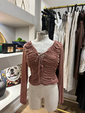 Mesha Top in Ash Rose