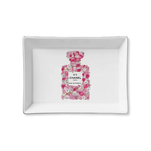 Ceramic Tray - Parfum Flowers