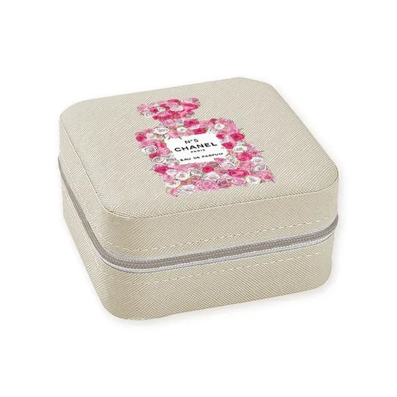 Travel Jewelry Case (Ivory) - Parfum Flowers