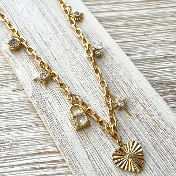 Charm Necklace  Retro Boutique Salon Jewelry
