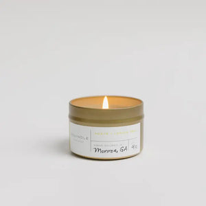 Agave + Lemon Peel Cotton Wick 4oz Soy Candle