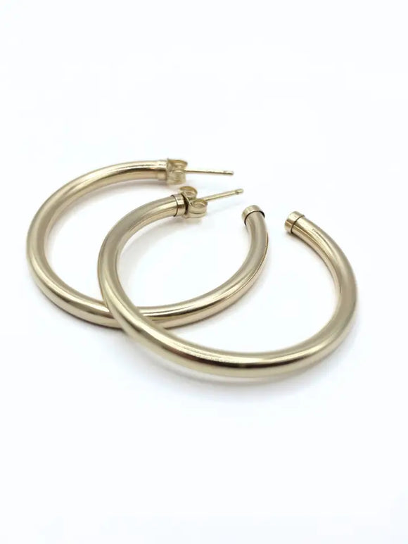 Paris 14K Gold Filld Hoops 42mm