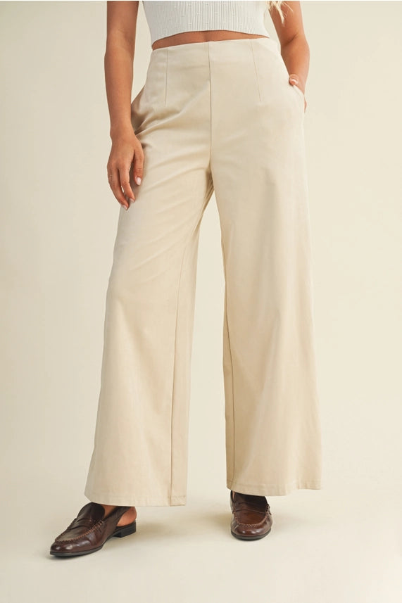 Vanilla Suede Pants