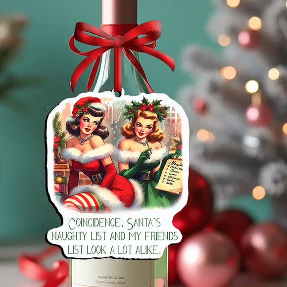 Santa's Naughty List Ornament