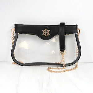Madi Clear Crossbody Black