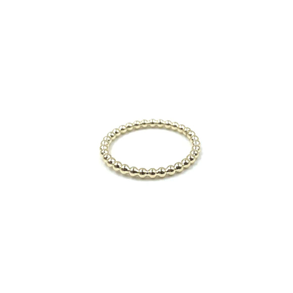 Resort Collection Gold Small Round Stone Ring- Sz 7