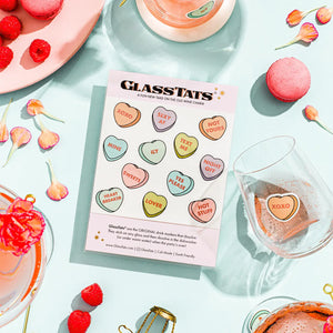 GlassTats Valentines Day Drink Markers